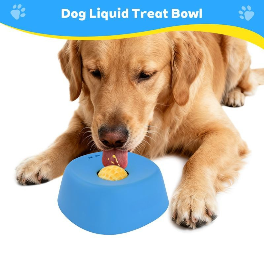 Slow Feeder Dog Bowl for Liquid Treats